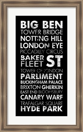 Framed London II Print