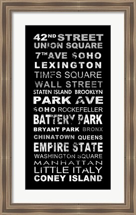 Framed New York Print