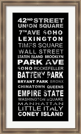 Framed New York Print