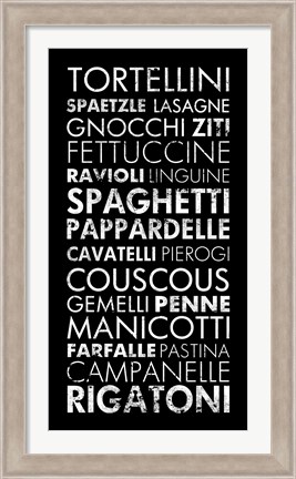 Framed Pasta II Print