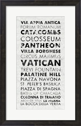 Framed Rome I Print