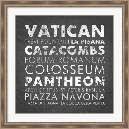 Framed Rome Print