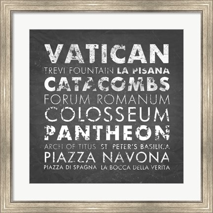 Framed Rome Print