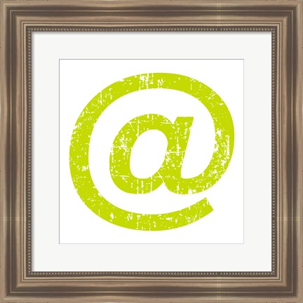 Framed Lime Ampersat Print