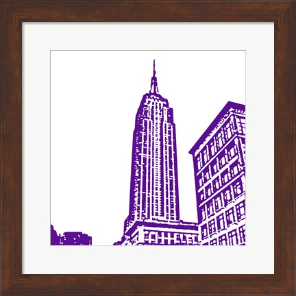 Framed Purple Empire Print