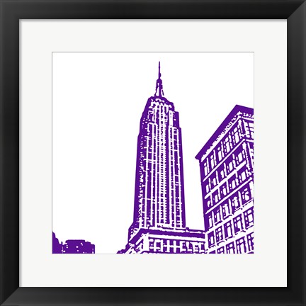 Framed Purple Empire Print