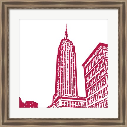 Framed Red Empire Print