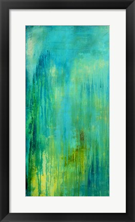 Framed Blue Mountain Rain I Print