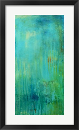 Framed Blue Mountain Rain II Print