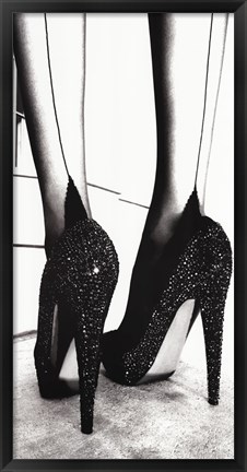 Framed High Heel Shoes Print