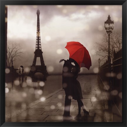 Framed Paris Romance Print