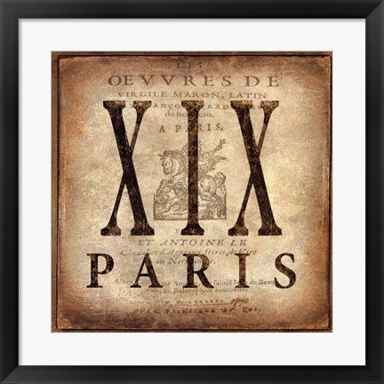 Framed Paris Print