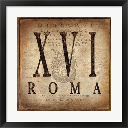 Framed Roma Print