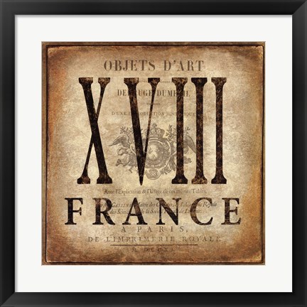 Framed France Print