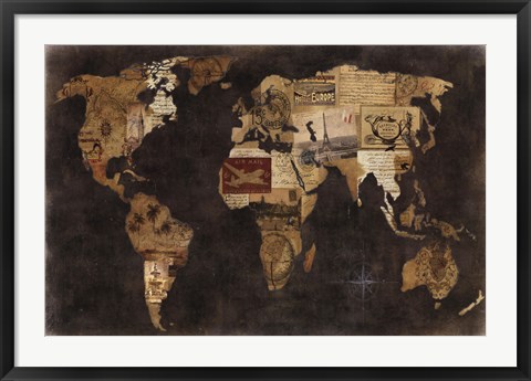 Framed Faraway Places Print