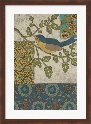 Framed Avian Ornament II Print
