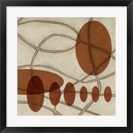 Framed Earthen Ovals II Print