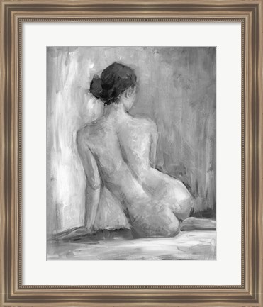 Framed Figure in Black &amp; White I Print