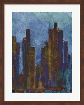 Framed Urban Dusk II Print