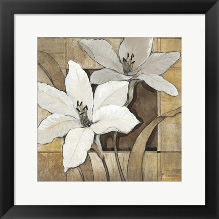 Framed Non-Embellished Lilies II Print