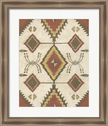 Framed Non-Embellished Native Design I Print