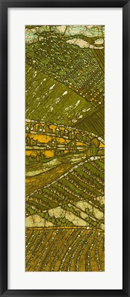 Framed Vineyard Batik I Print