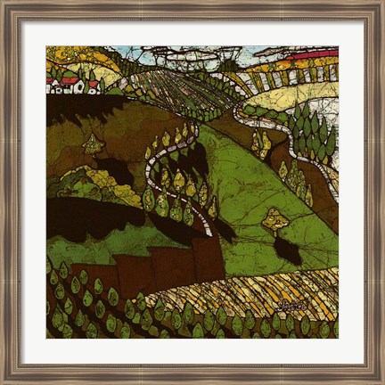 Framed Cypress Road Print