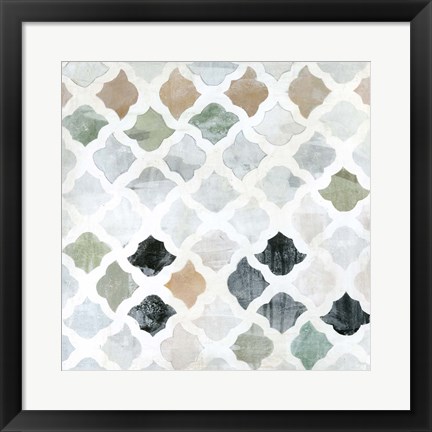 Framed Turkish Tile II Print