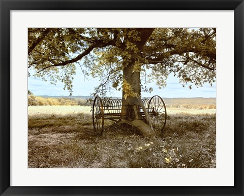 Framed Aux Arbeils Oak Print