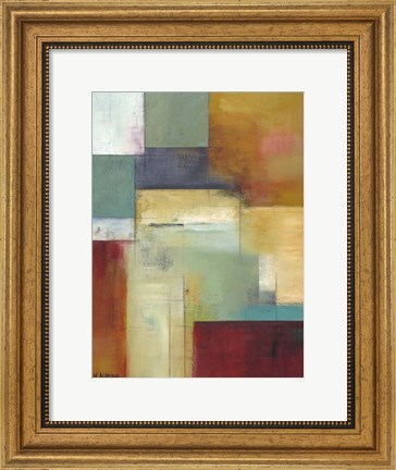 Framed Abstract Green Print