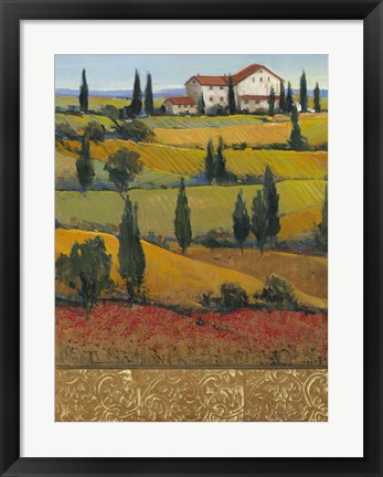 Framed Hilltop Villa I Print