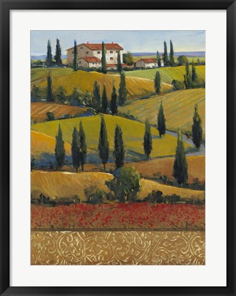 Framed Hilltop Villa II Print