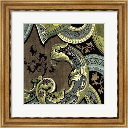 Framed Tapestry Elegance I Print