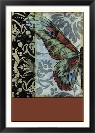 Framed Butterfly Tapestry I Print