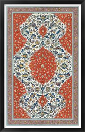 Framed Non-Embellish Persian Ornament II Print