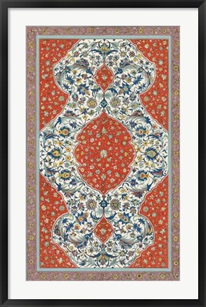 Framed Non-Embellish Persian Ornament II Print