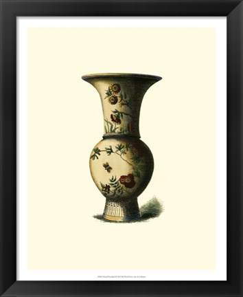 Framed Oriental Porcelain I Print