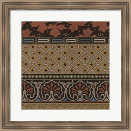 Framed Heirloom Textile II Print