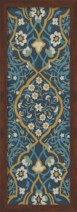 Framed Cobalt Tapestry II Print