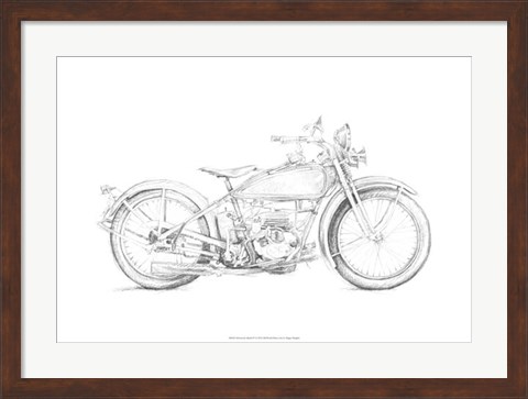 Framed Motorcycle Sketch IV Print