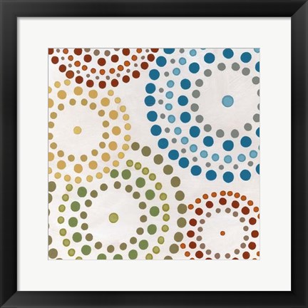 Framed Mosaic Mandalas III Print