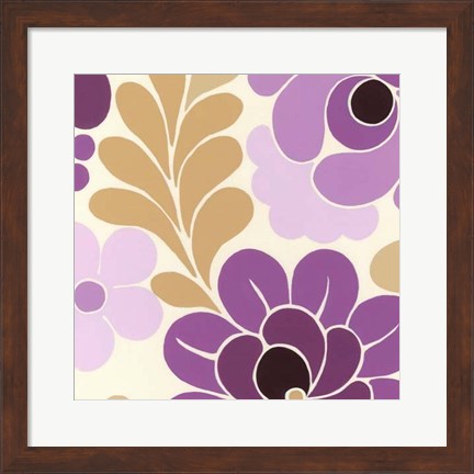 Framed Fuchsia Floral III Print