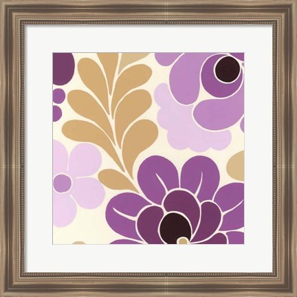 Framed Fuchsia Floral III Print