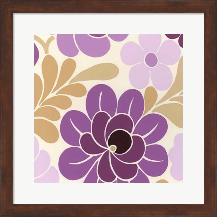 Framed Fuchsia Floral IV Print