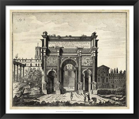 Framed Arch at the Roman Forum Print