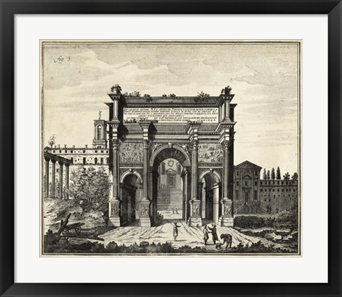 Framed Arch at the Roman Forum Print