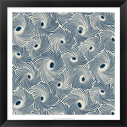 Framed Spiral Motif II Print