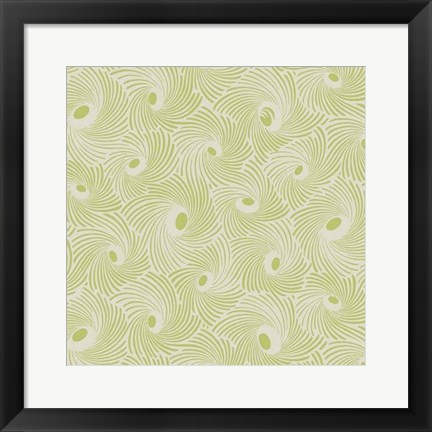 Framed Spiral Motif III Print