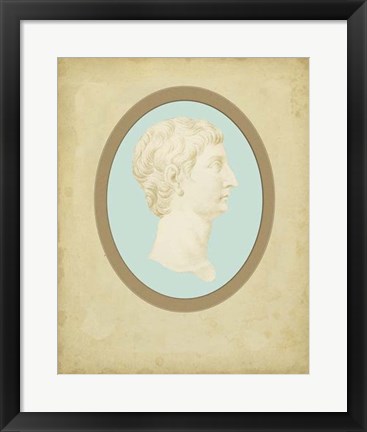 Framed Spa Cameo I Print