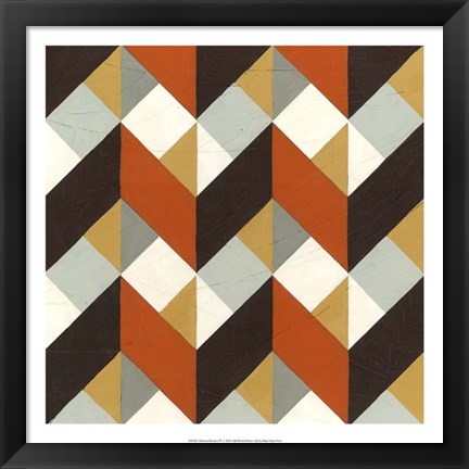 Framed Chevron Illusion IV Print